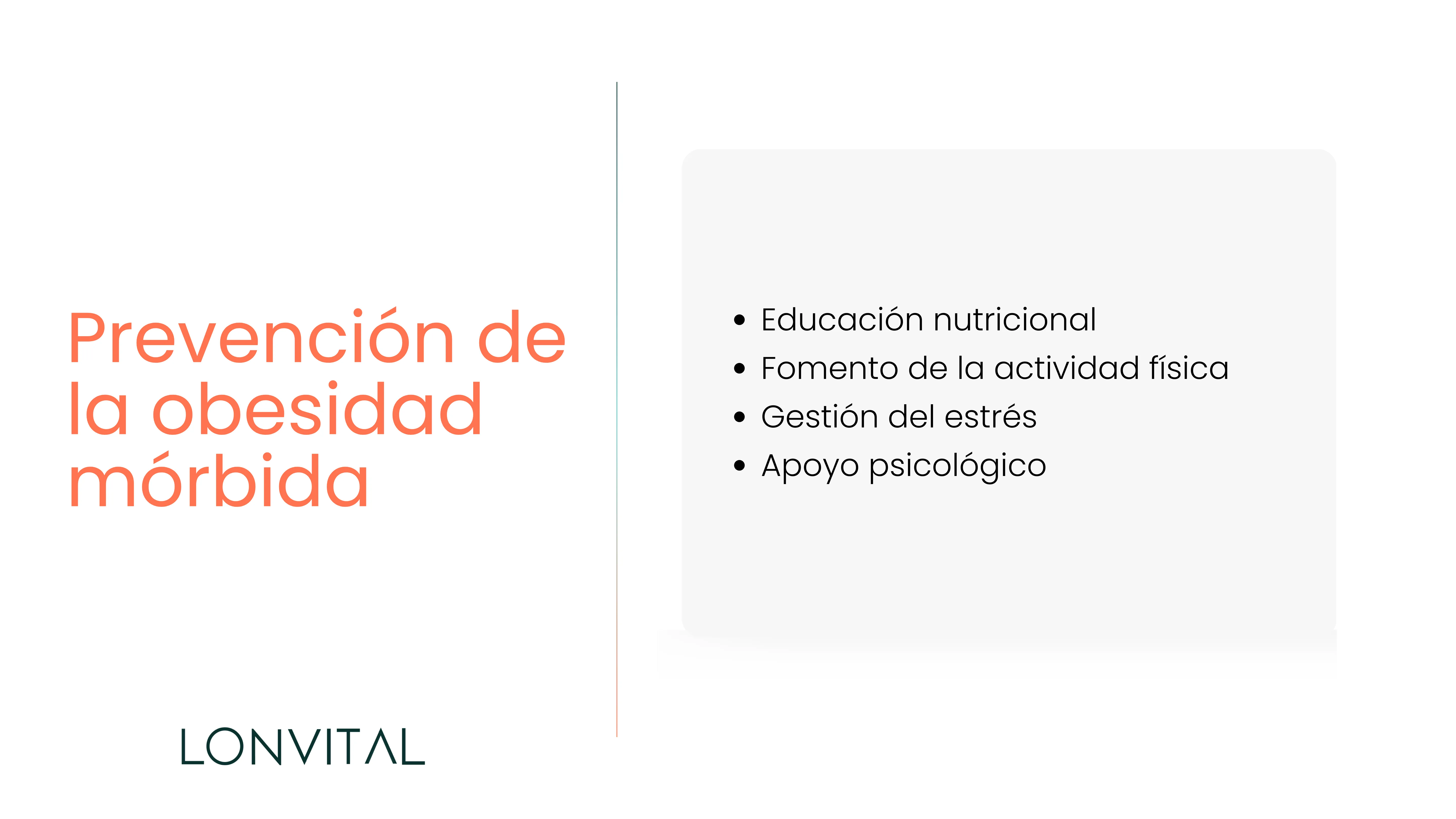 Prevención de la obesidad mórbida