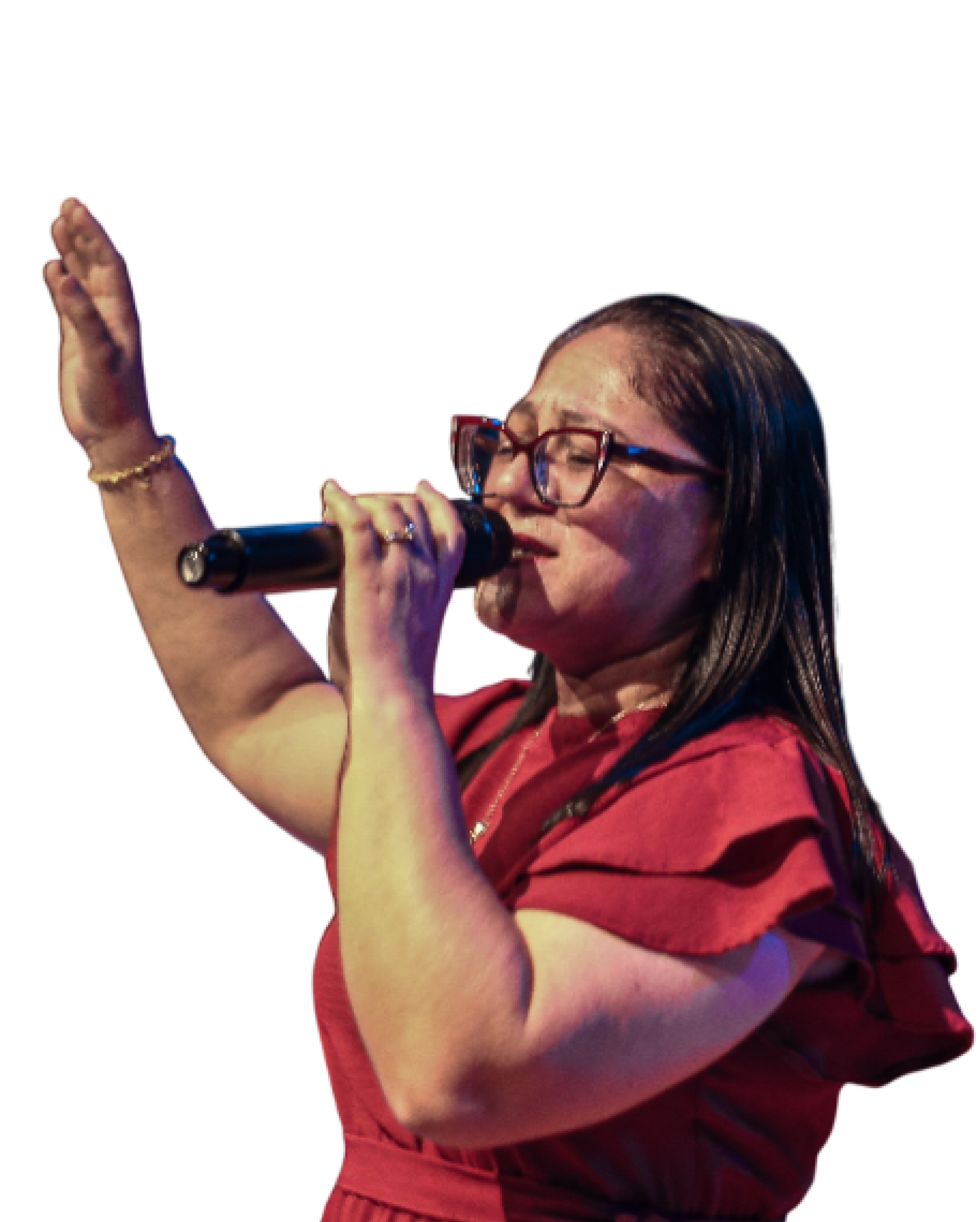 Foto do bispa Genubia, preletora na Conferência Sarando o Norte em Boa Vista.