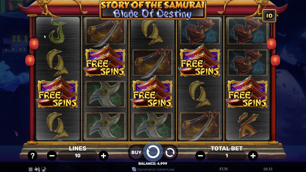 Story Of The Samurai - Blade Of Destiny - Free Spins officiel Spinomenal