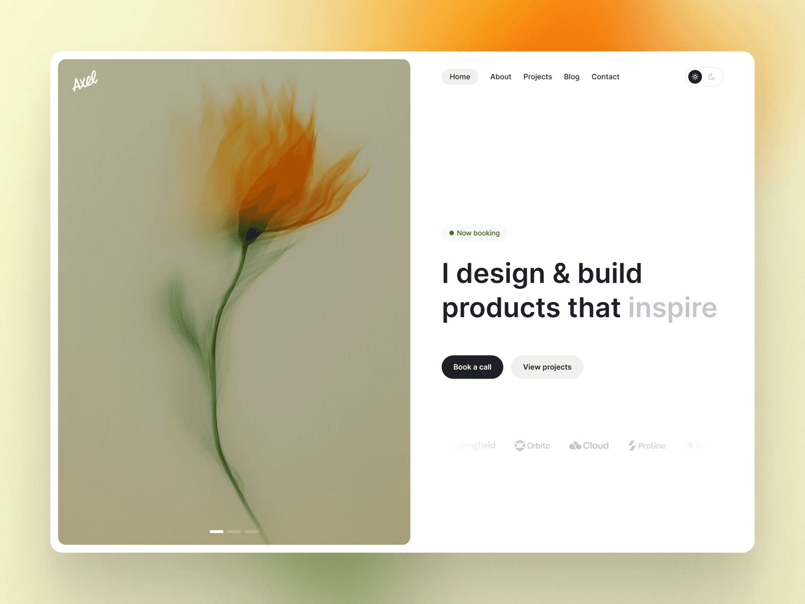 7 Best Web Portfolio Template Ideas for 2026 - Axel by Dream Studio (Framer)