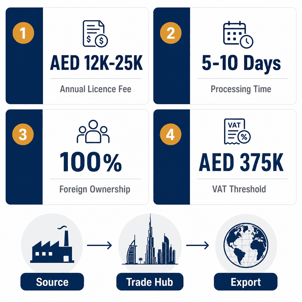 Infographic: Apply for a CNC Machine Tools Wholesale Trading License in Dubai