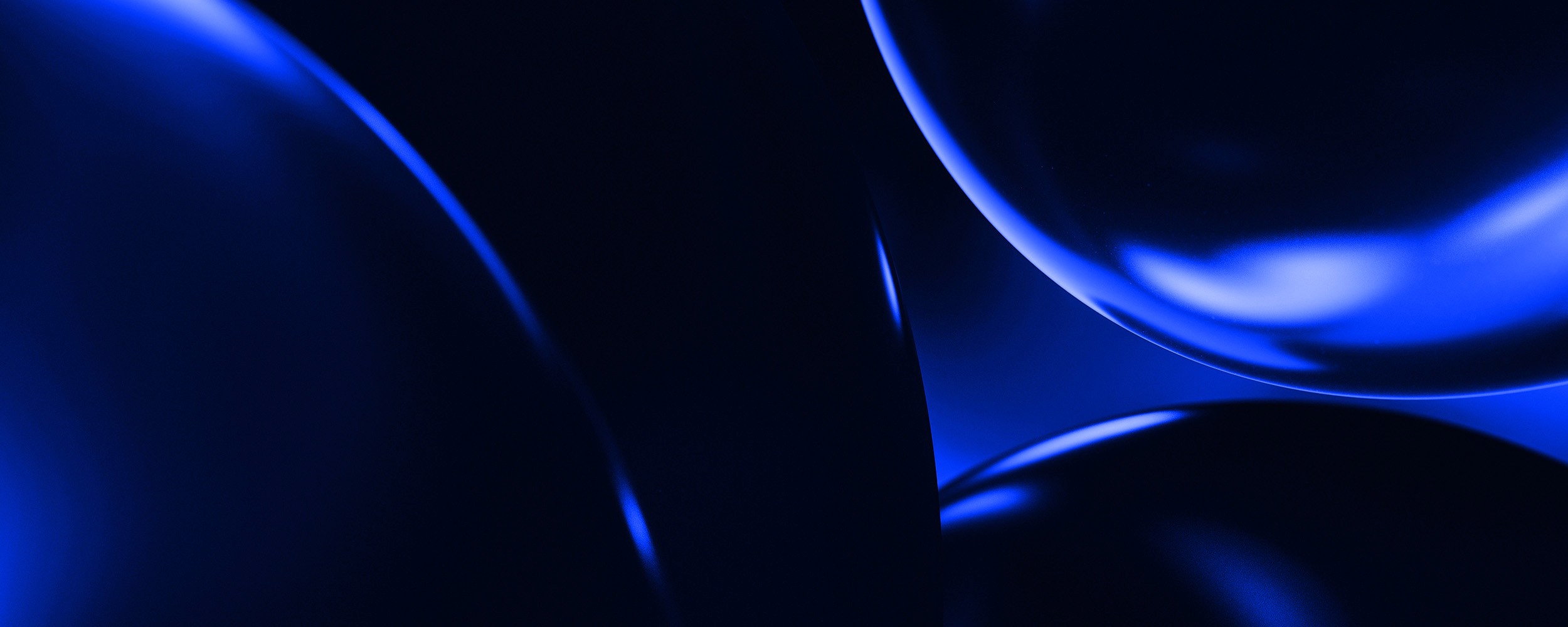 A blue container
