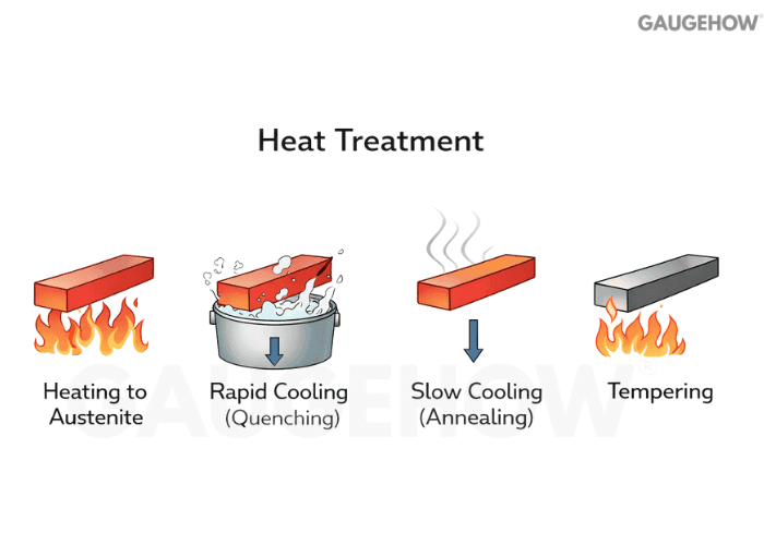 heat treatment process quenching tempering