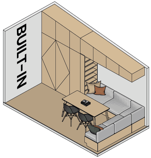 Built in Office Space closed