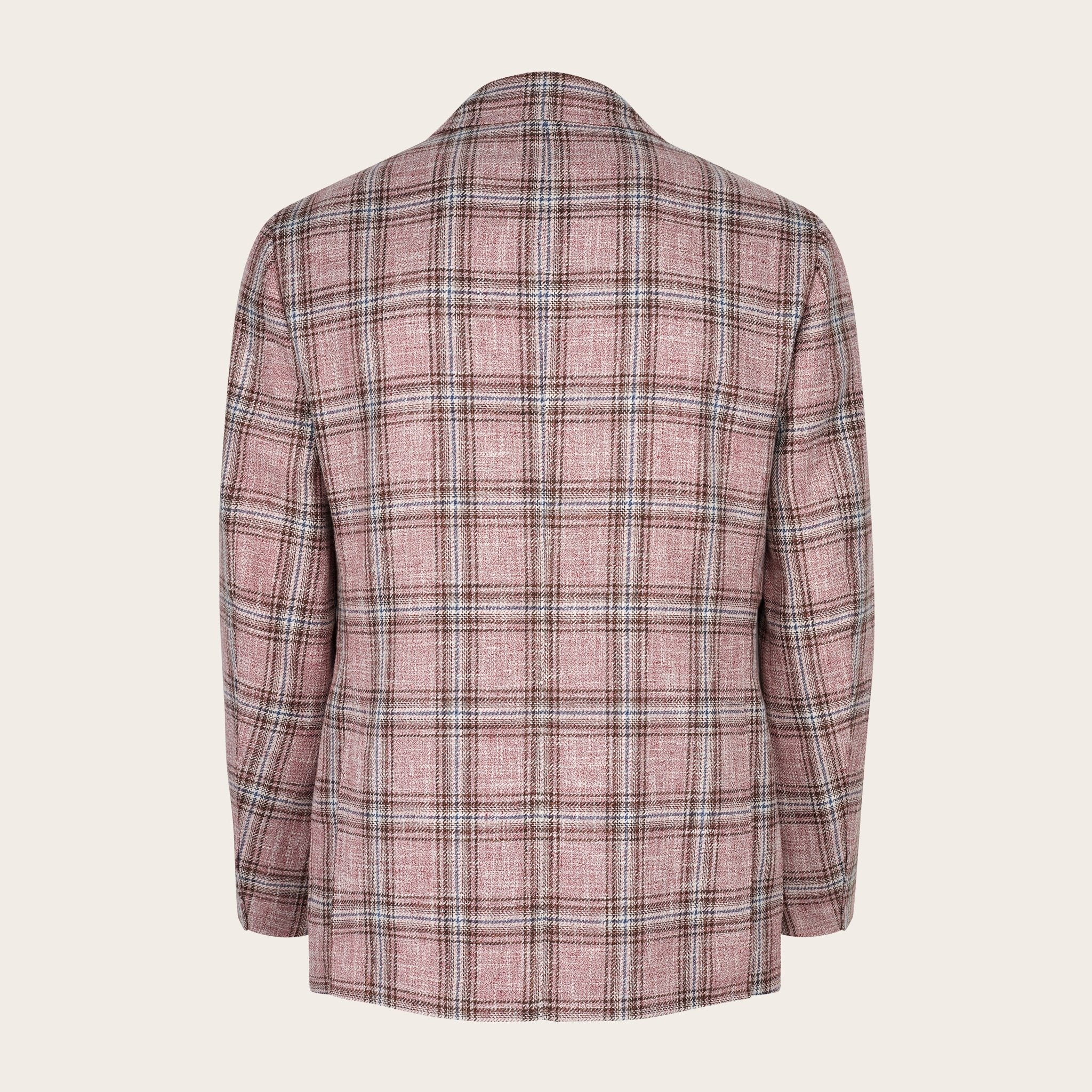 Pink and Brown Striped Blazer - Adda River