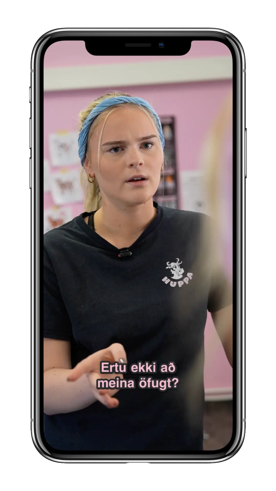 reel inside a mobile phone mockup