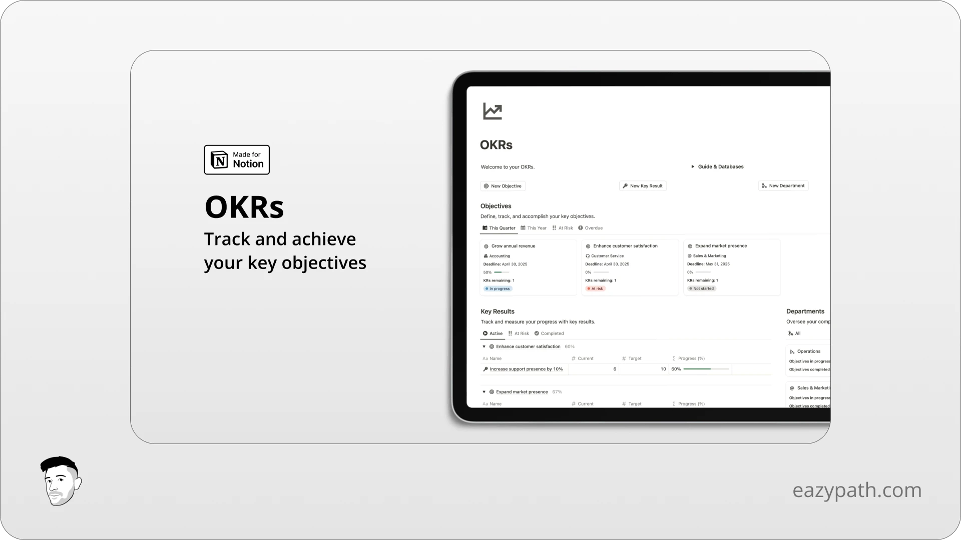Free Notion Template OKRs