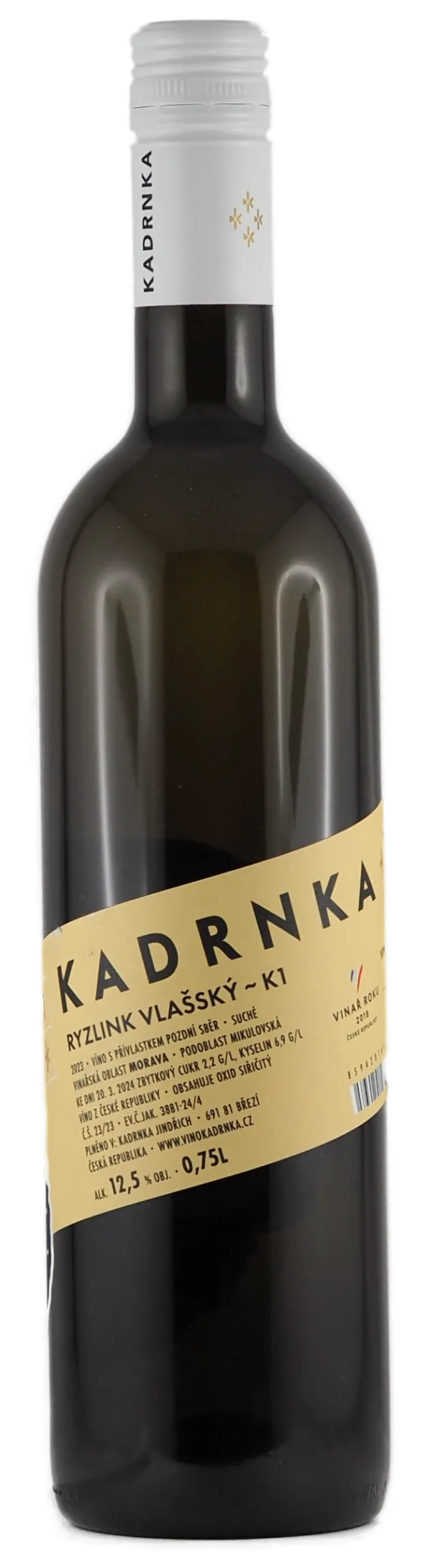 ryzlink vlašský K1, kadrnka, bosecco pod špuntem