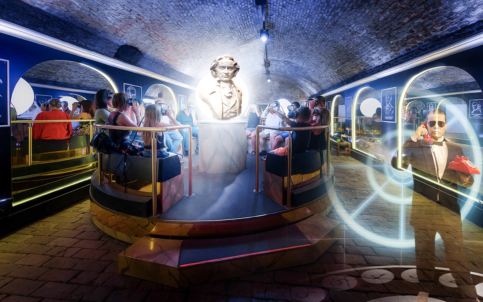 Time Travel Vienna 的沉浸式歷史場景。直向圖片。