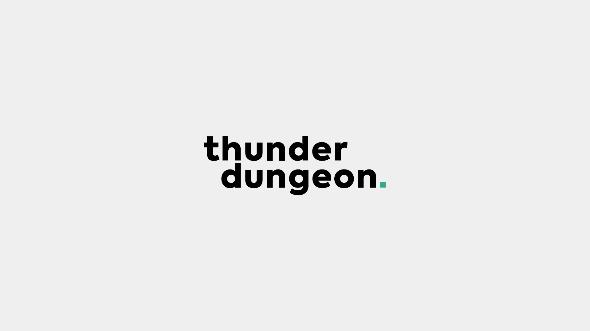 Thunder Dungeon Brand Logo design showcase