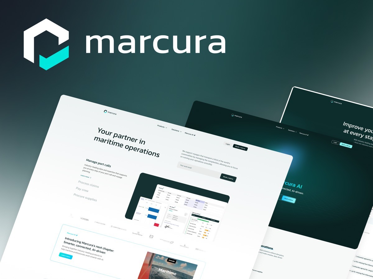 Marcura website by AGR Studio