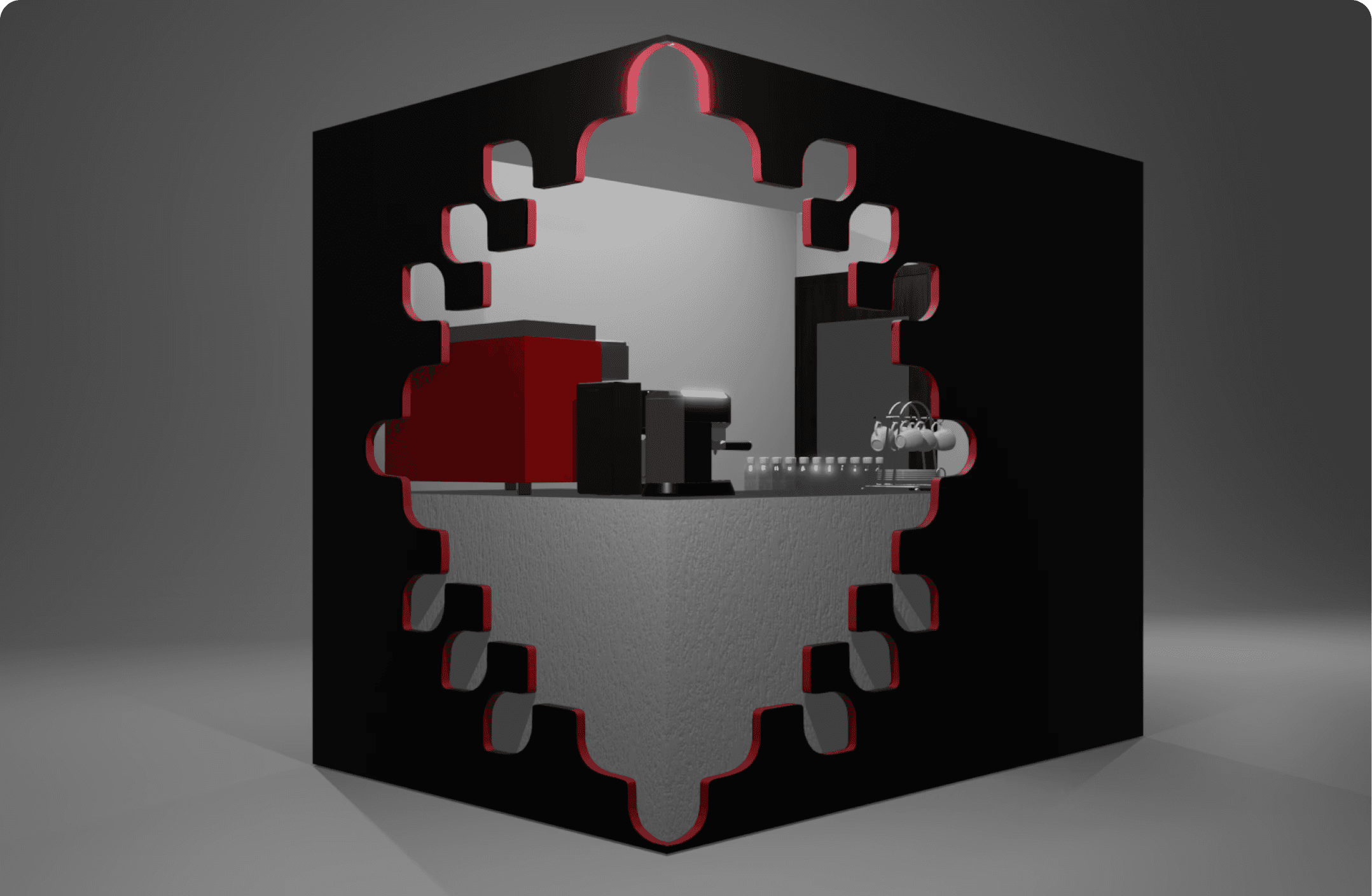 Tablet showing Bloomy UI