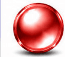 A lens with the Spectra Red mirror finish, seen from the outside.
