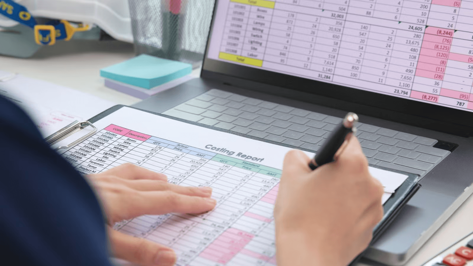 Reviewing a detailed business costing report - How to Create a Financial Model in Google Sheets