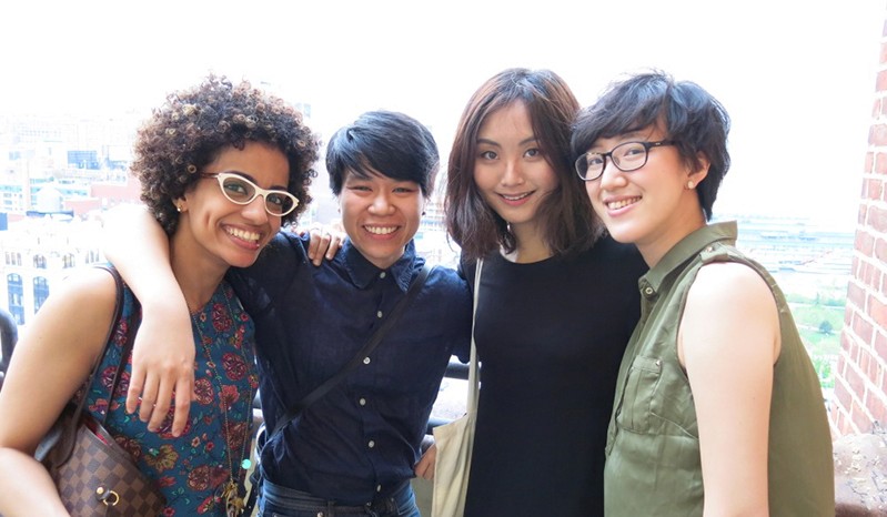 group portrait of four women