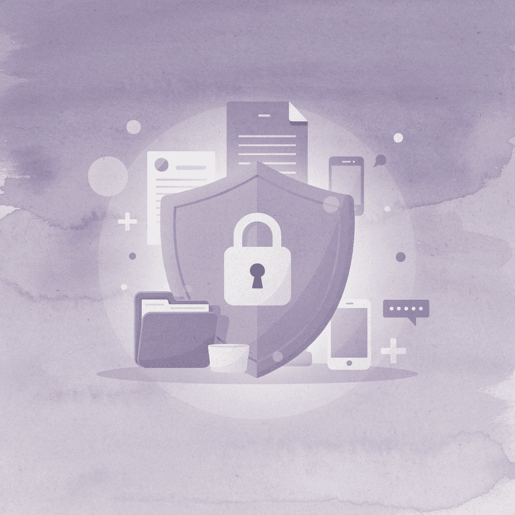 Shield protecting business documents from legal and financial liabilities during LLC dissolution