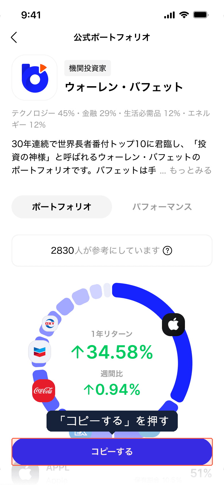 公式ポートフォリオの詳細
