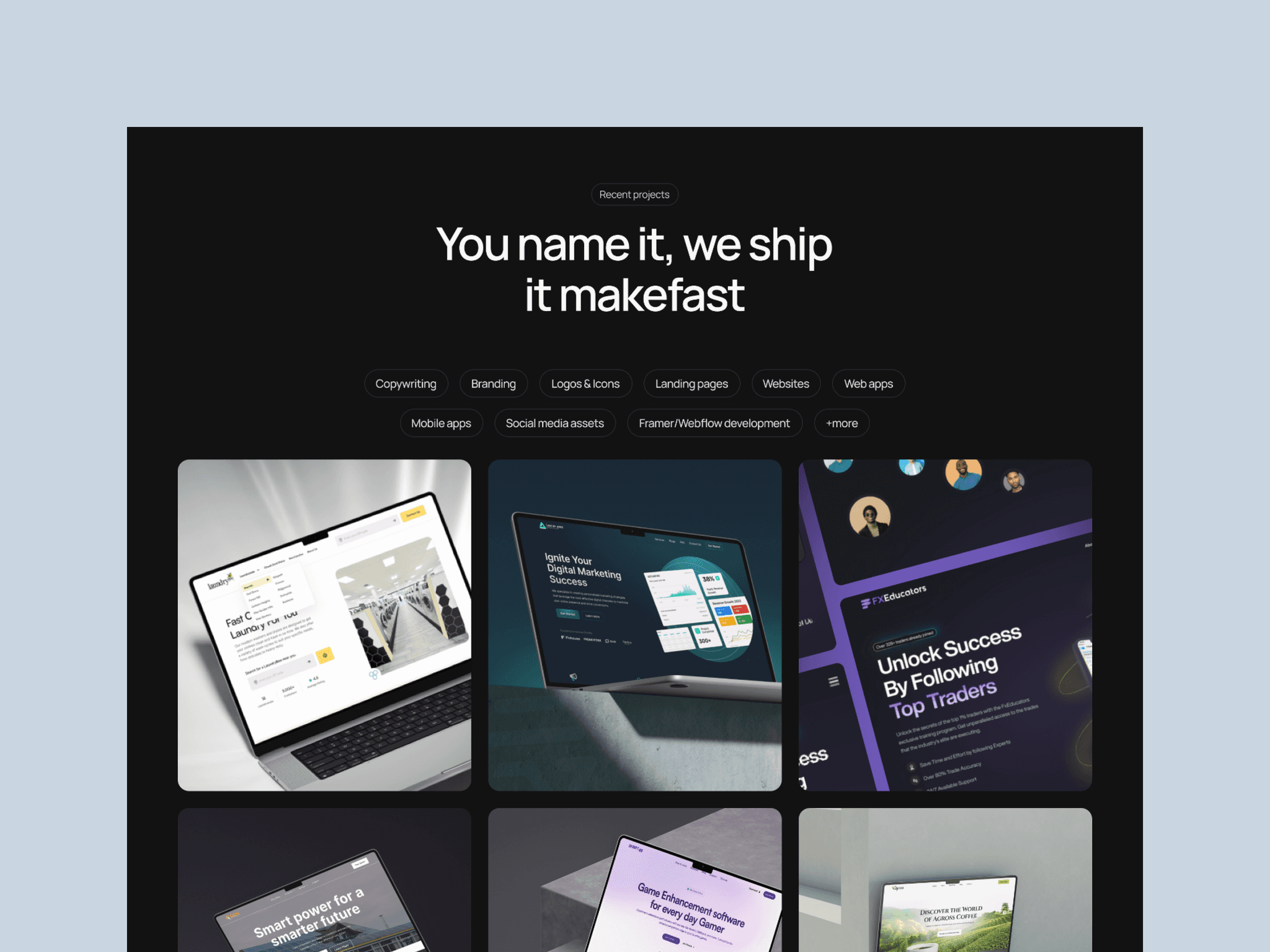 Modern Website Template for Creative Agencies