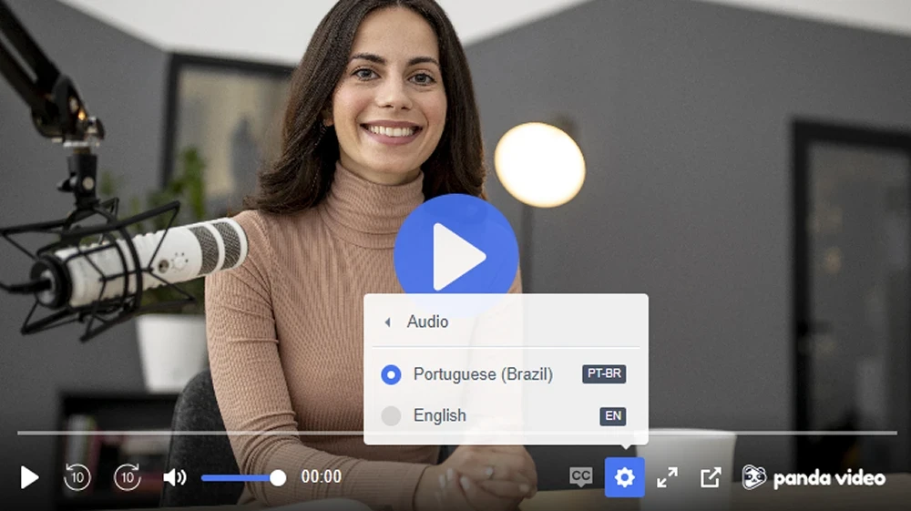 Panda Video Player with Audio Track Options
