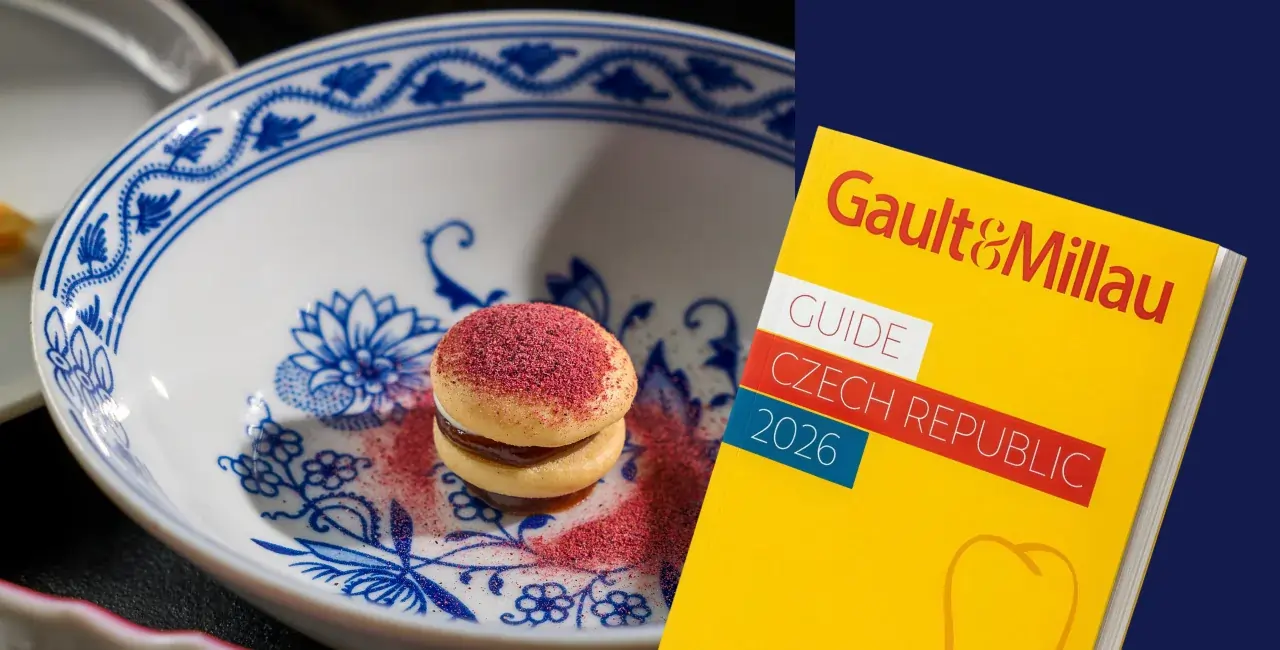 Gault&Millau Czech Republic 2026 guide with dessert