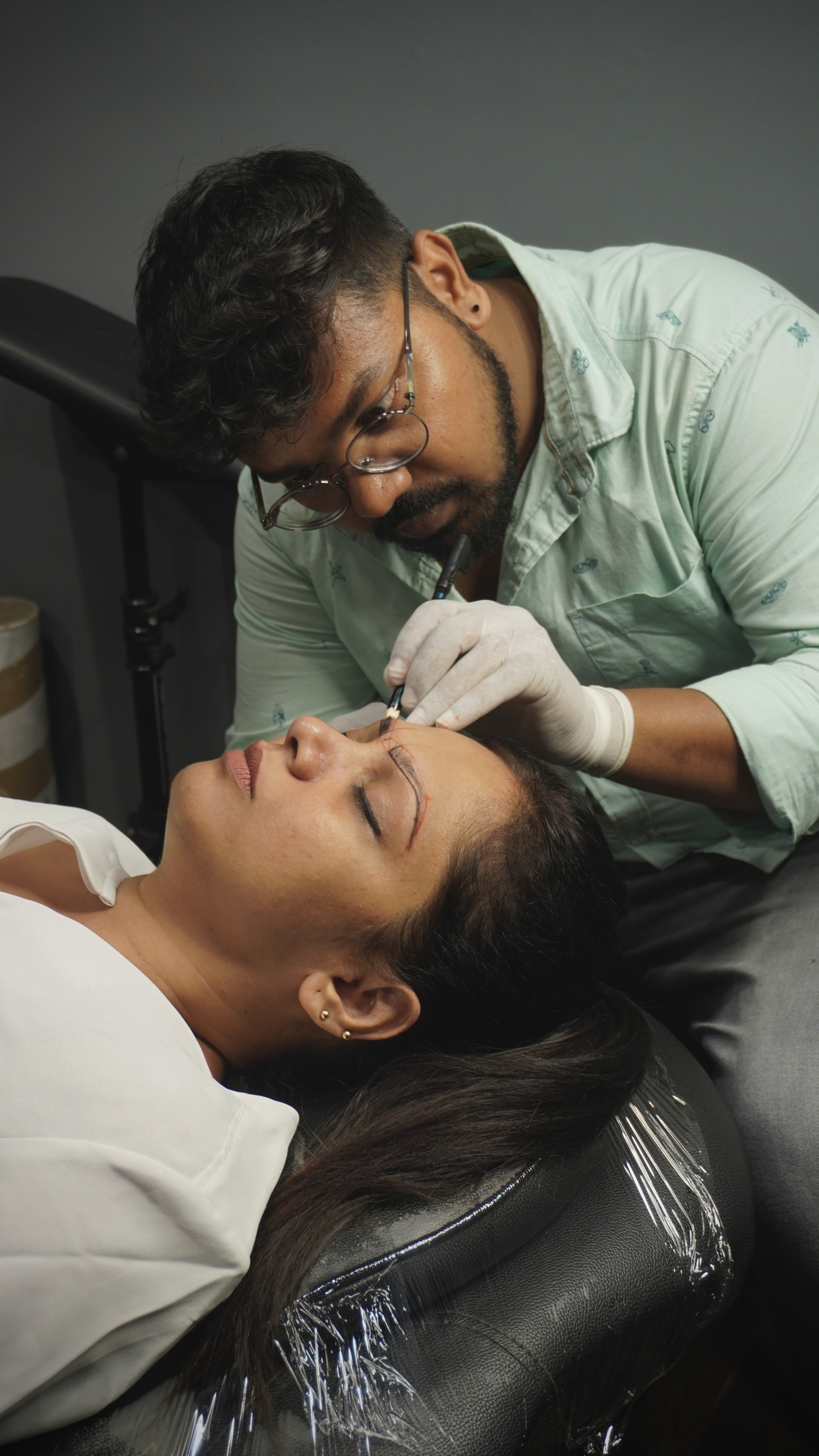 Abstract illustration of a network of connected icons