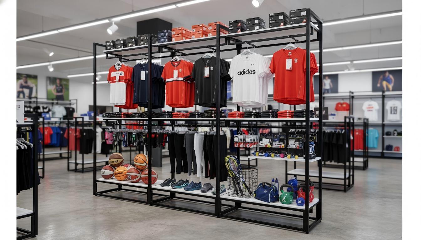 運動模組化陳列貨架 Modular retail shelving design