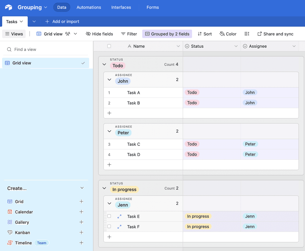 Airtable’s Grouping Feature: A Quick Guide - Automatic Nation