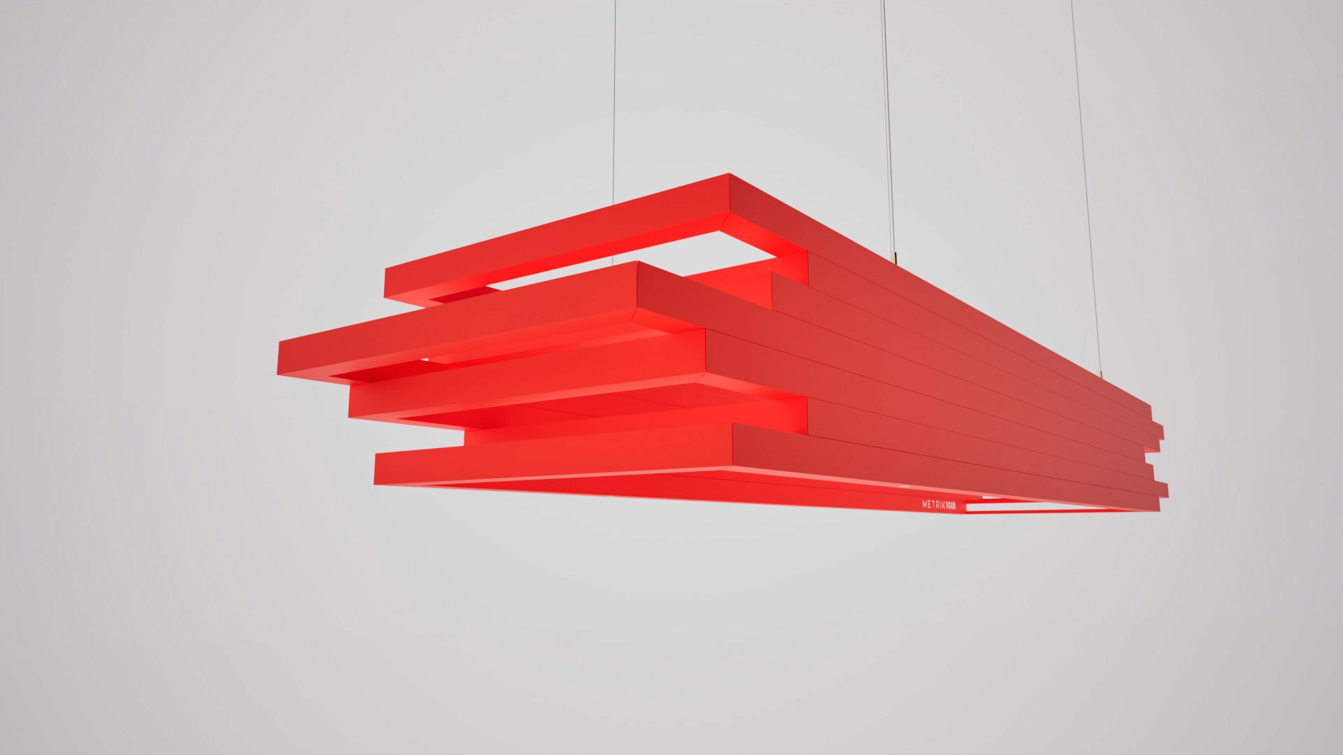 Metrik Studio - Four Lamp - Active Strawberry side