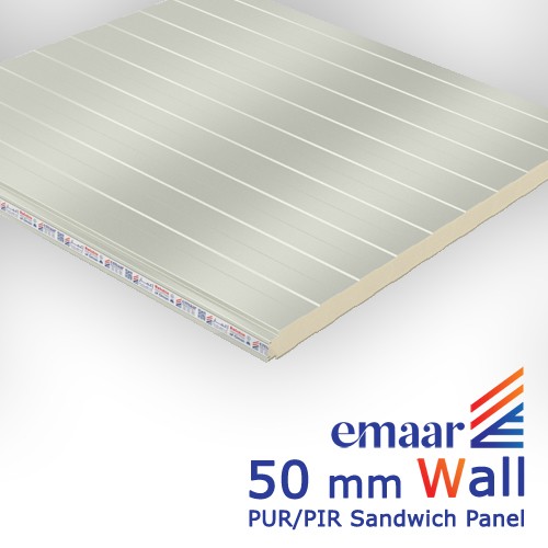 50mm Wall PU & PIR Sandwich Panel