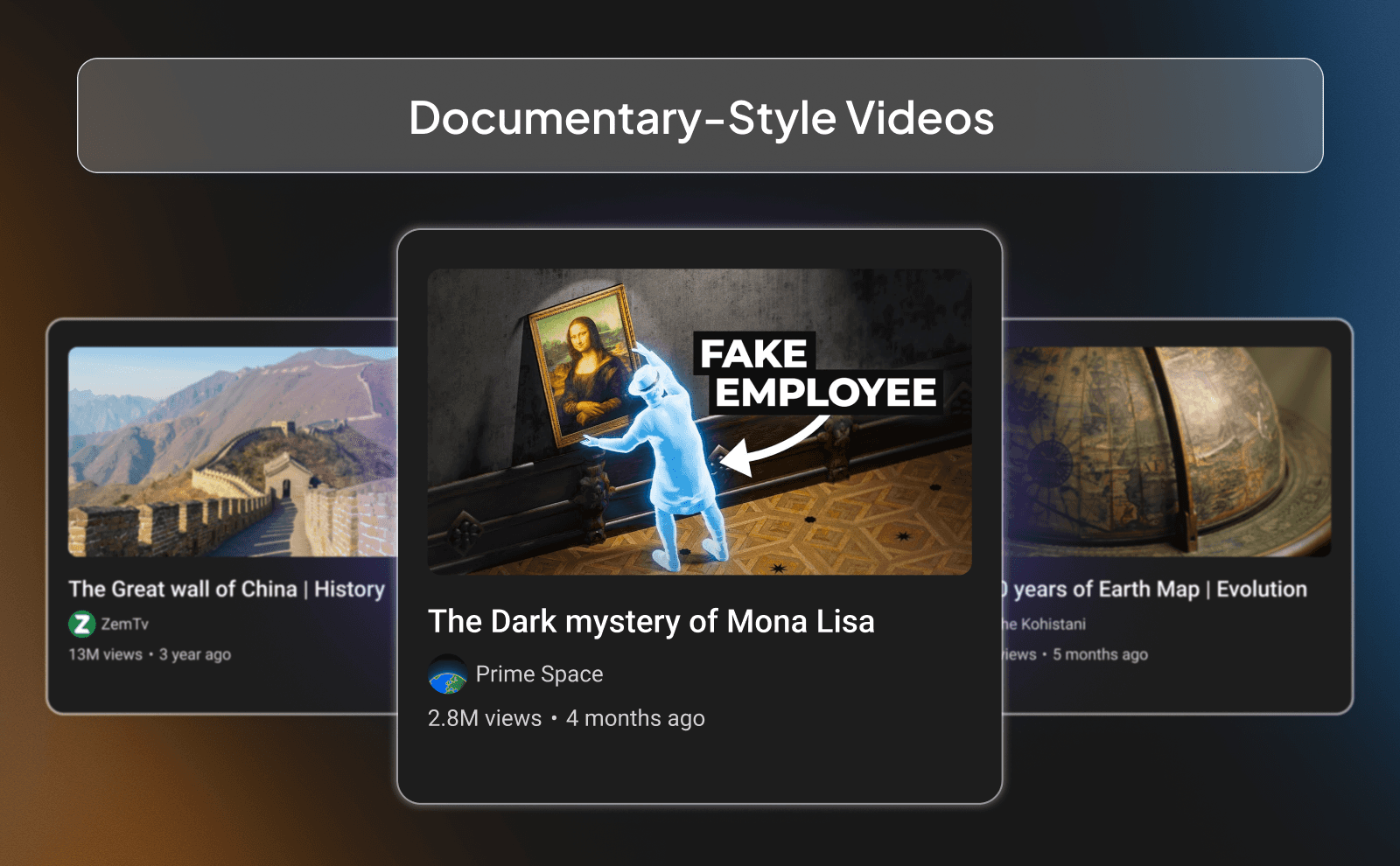 Documentary-style videos