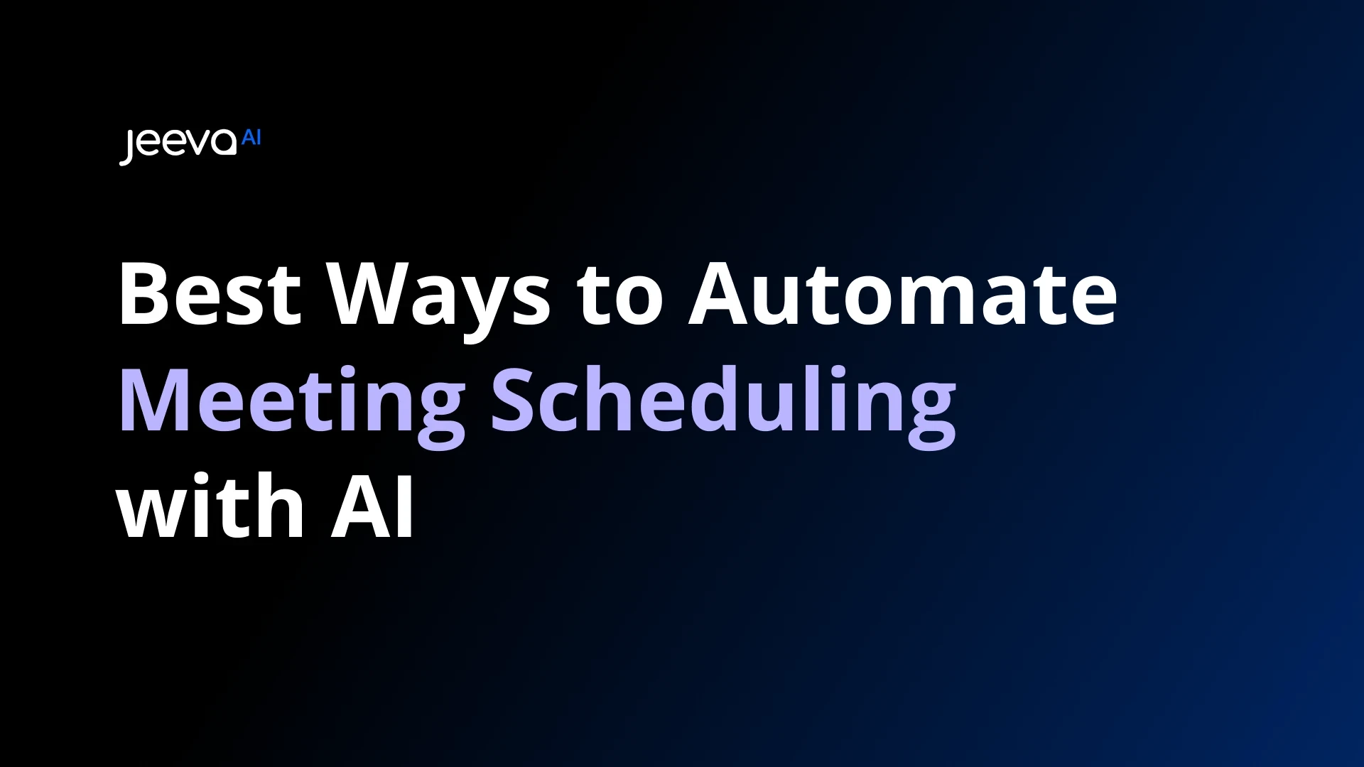 AI Meeting Scheduling 