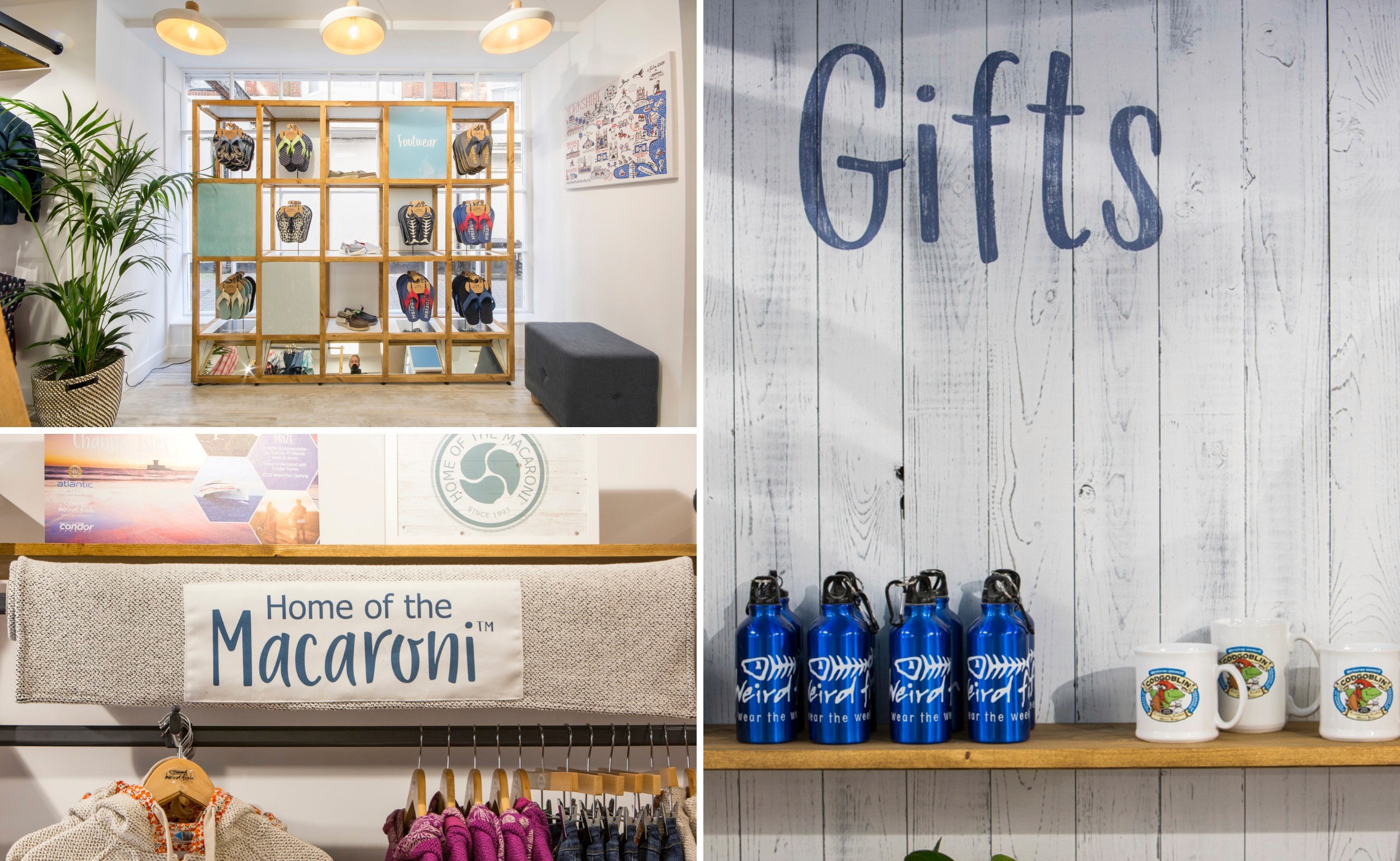 Lifestyle retail store interior designed with bespoke joinery, graphic signage, and flexible merchandising to support brand storytelling.