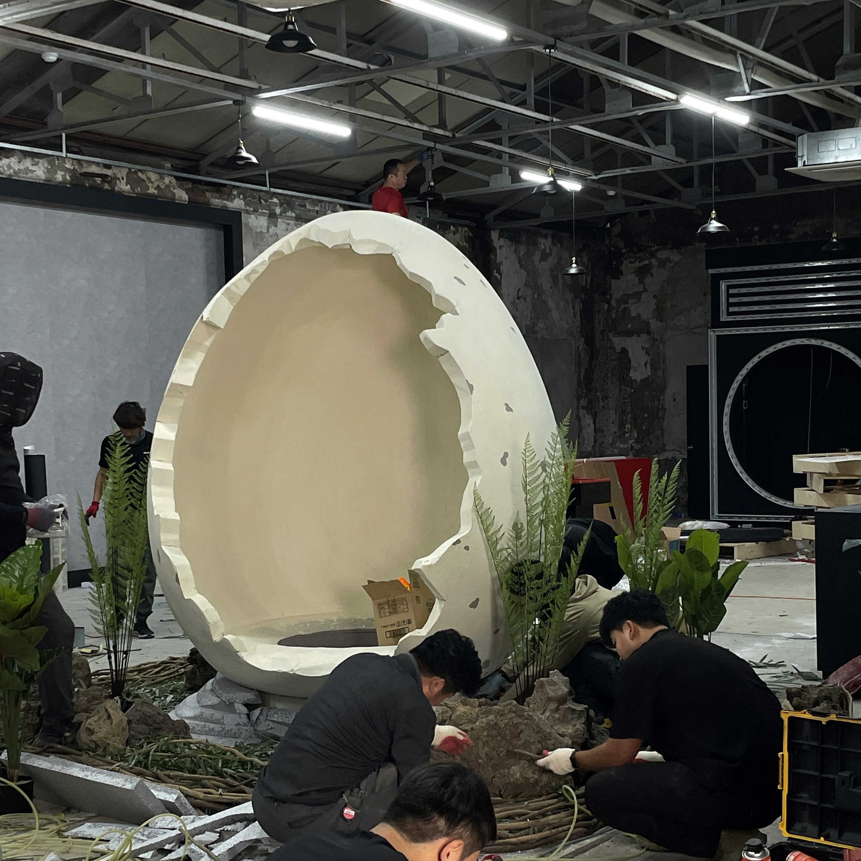 하림 용가리 팝업 소형 공룡알 피규어 제작 및 채색 과정 / Harim Yonggari pop-up small dinosaur egg figure fabrication and painting process