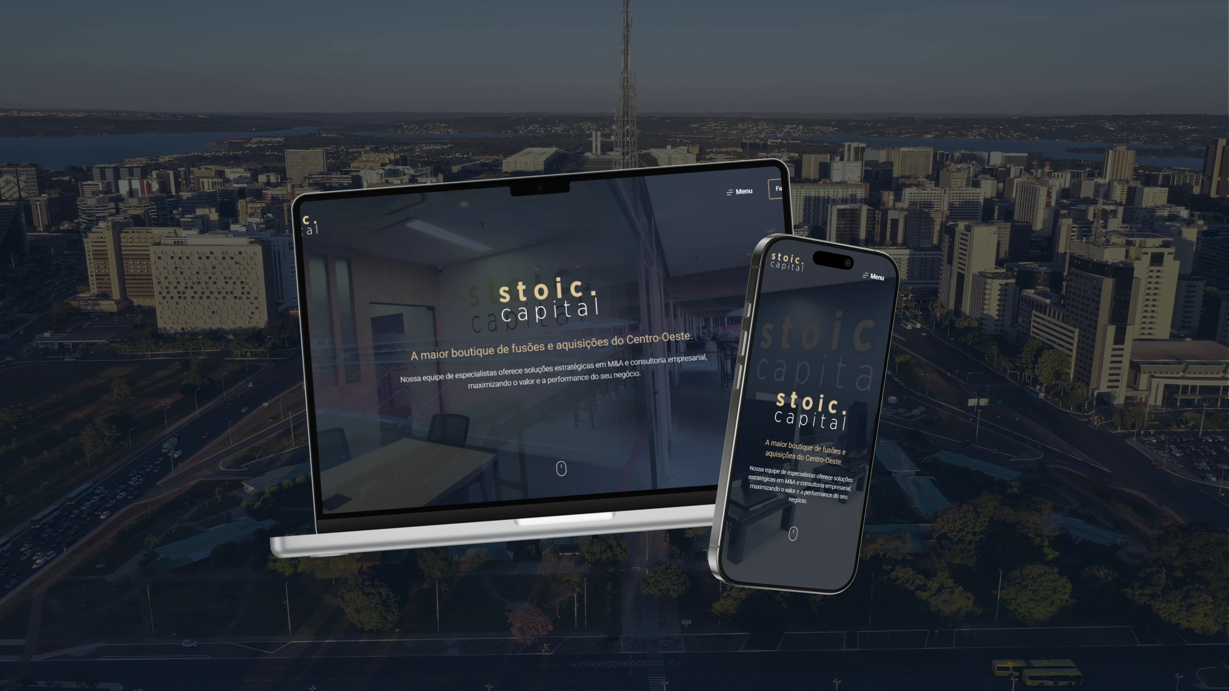 A mockup for iPhone on a table
