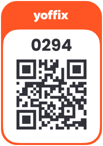 Yoffix QR code - orange