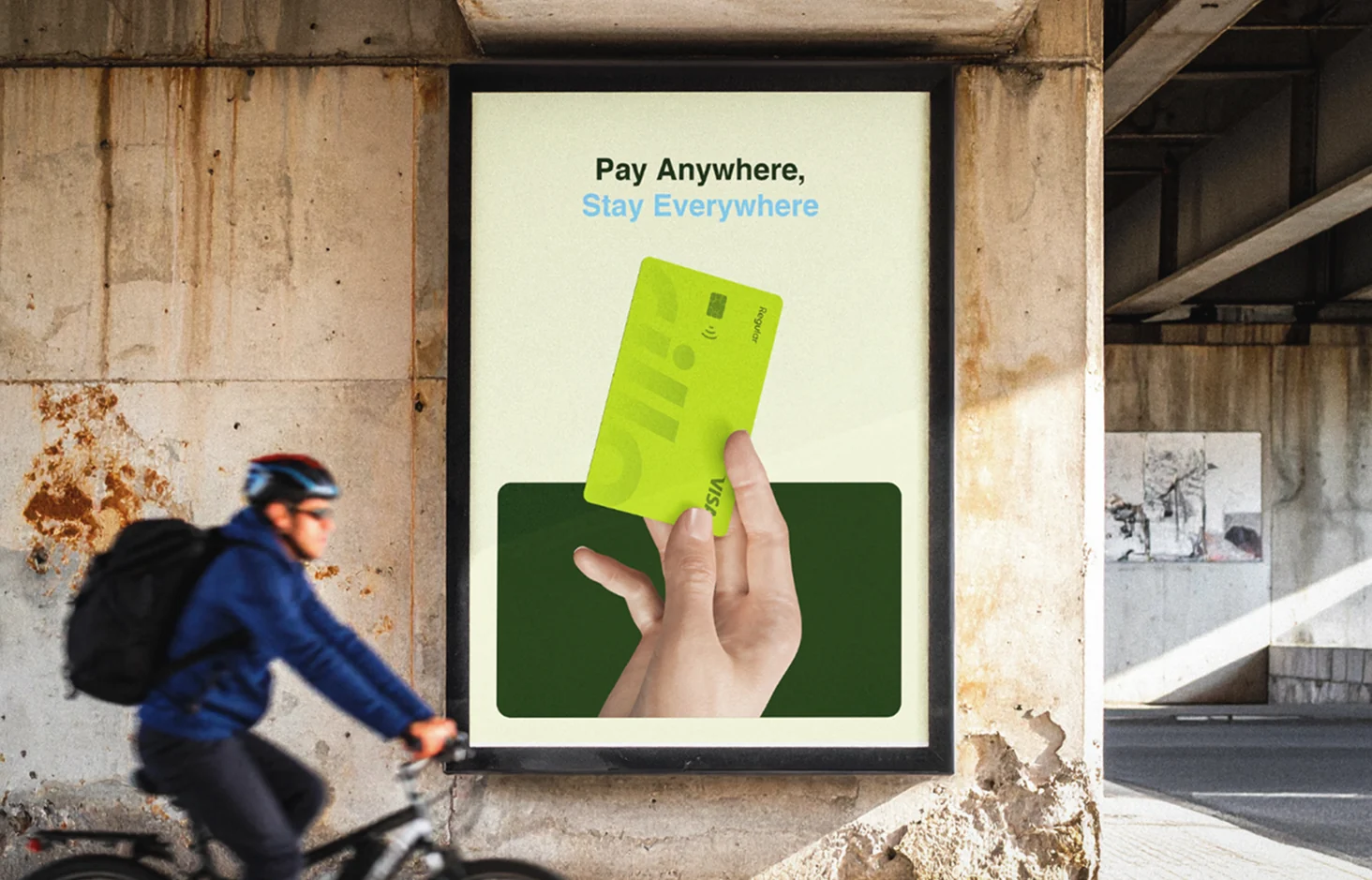 Pay anywhere, stay everywhere: the street poster