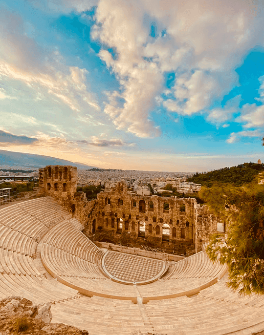 Ancient theatre above the city