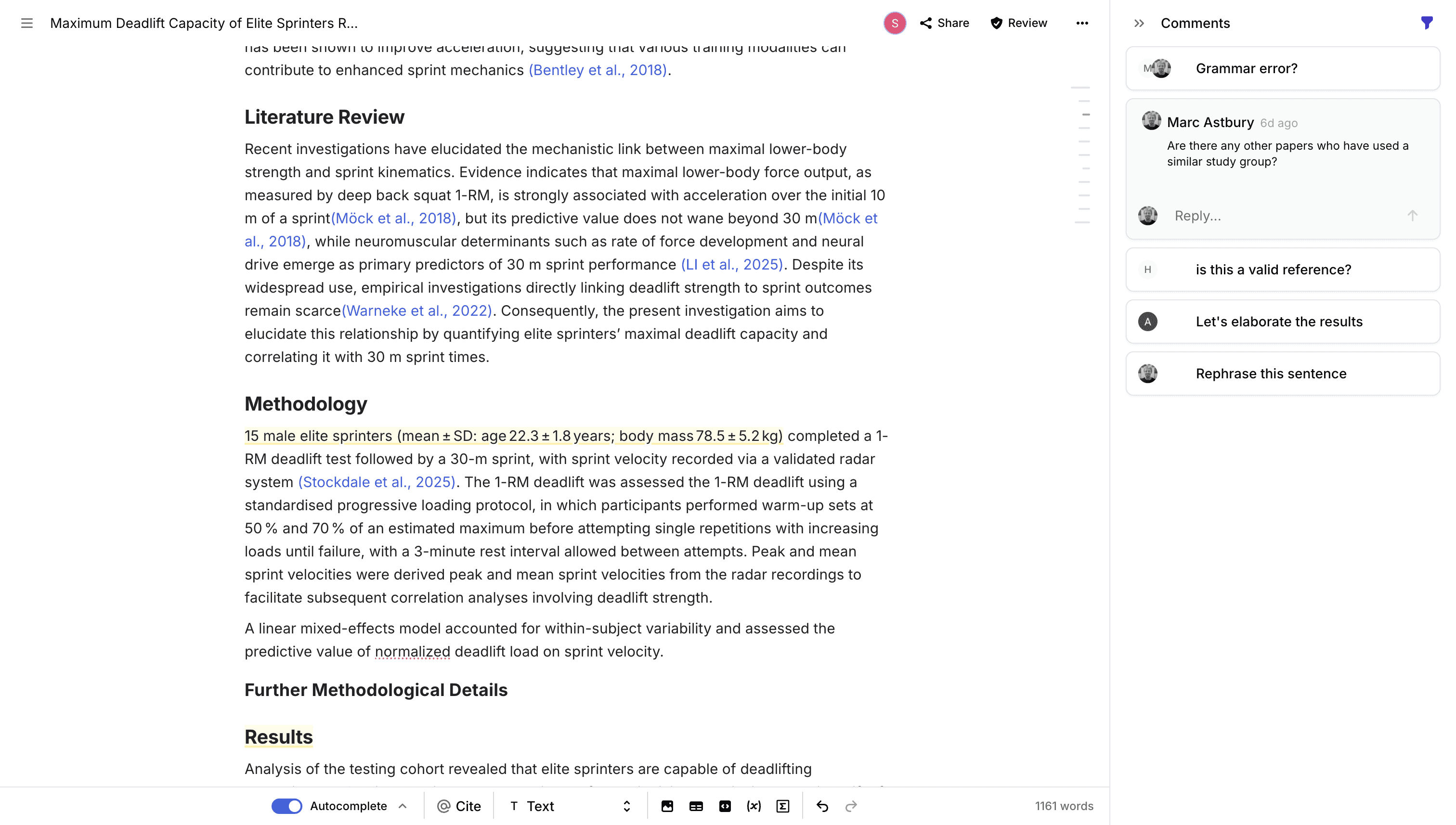 Jenni's Writing Interface - Suggestions