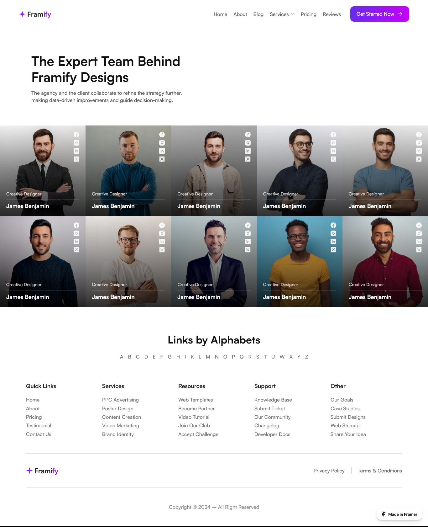 Framer Team Page v4