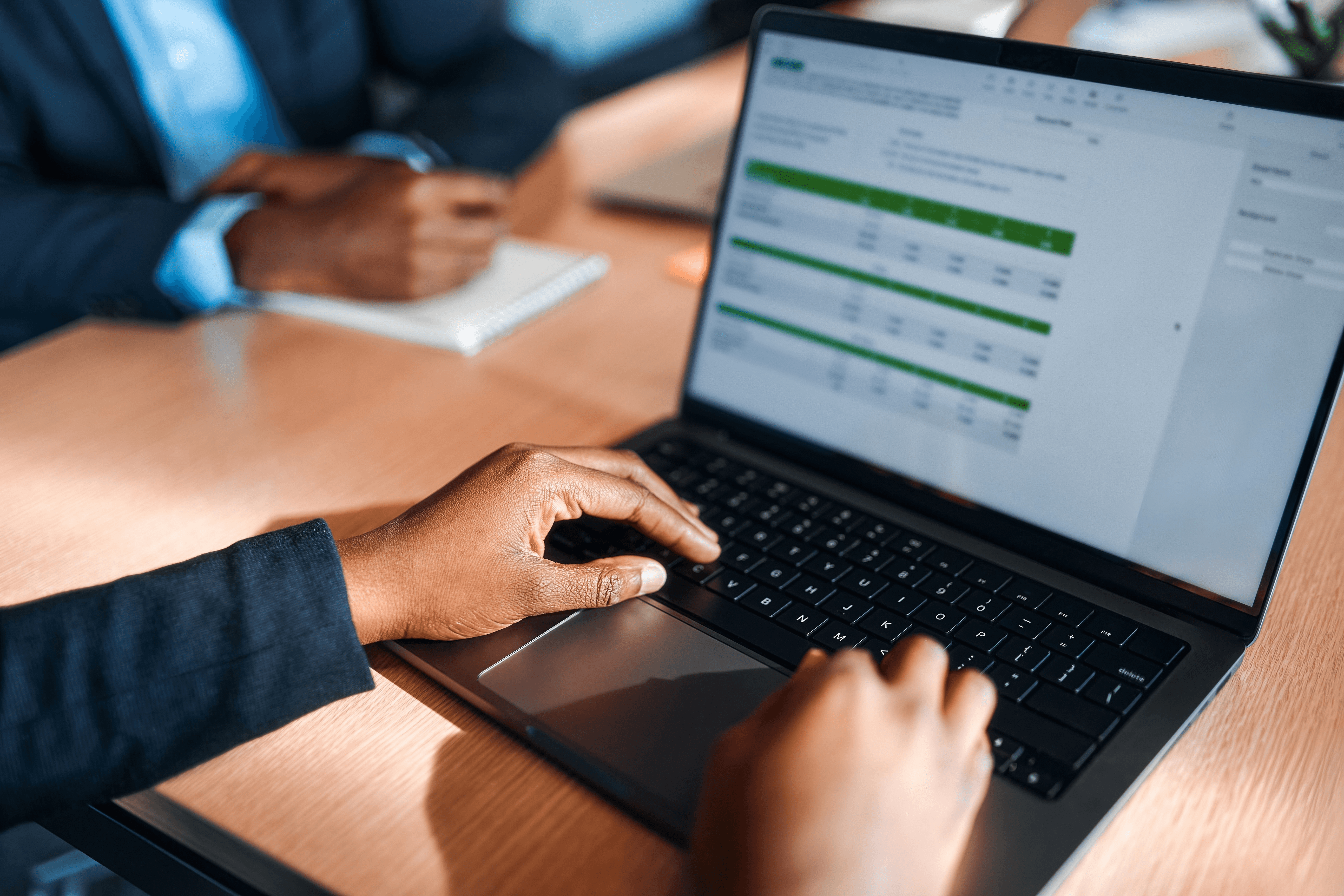 Person working on laptop - How to Use Excel for Finance