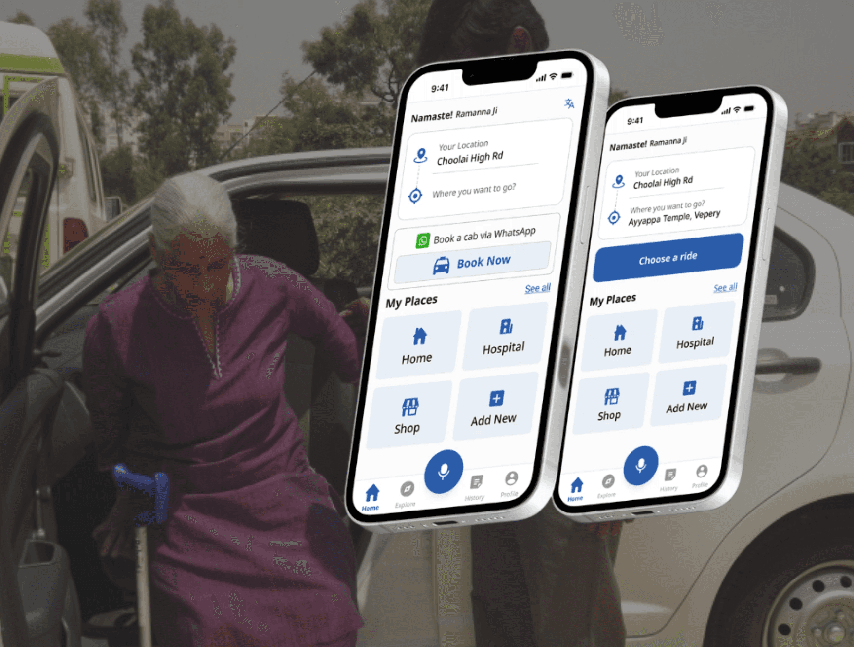  A smart, senior-friendly app that empowers elders to navigate daily mobility with ease — reducing dependency, boosting confidence, and enabling dignified independence.