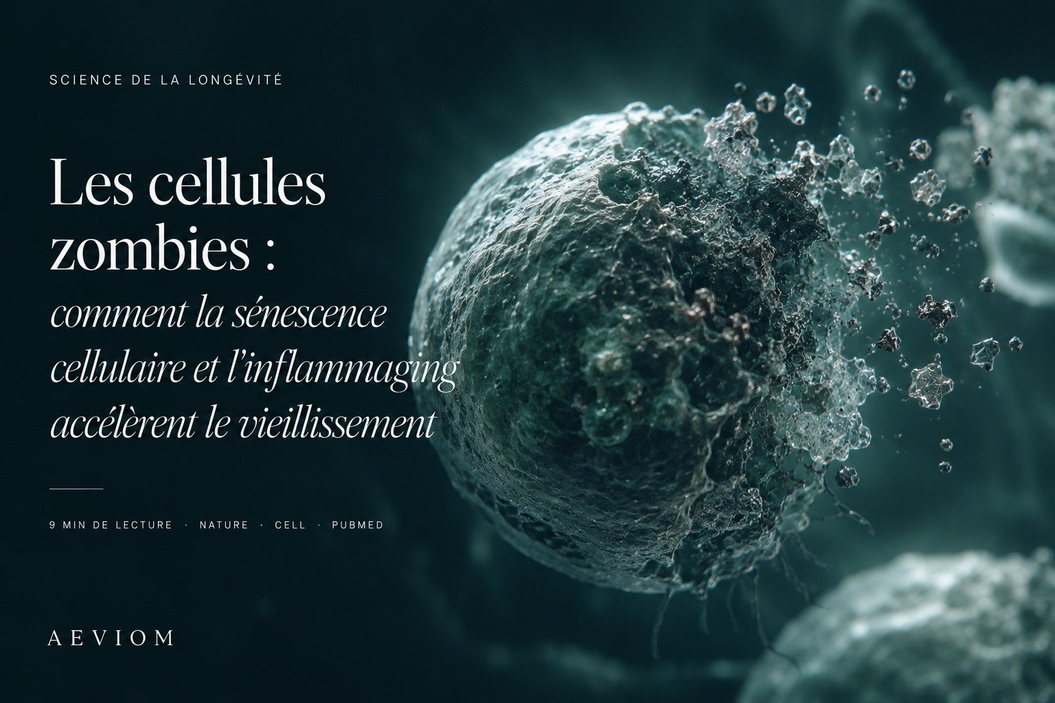 Les cellules zombies : comment la sénescence cellulaire et l'inflammaging accélèrent le vieillissement