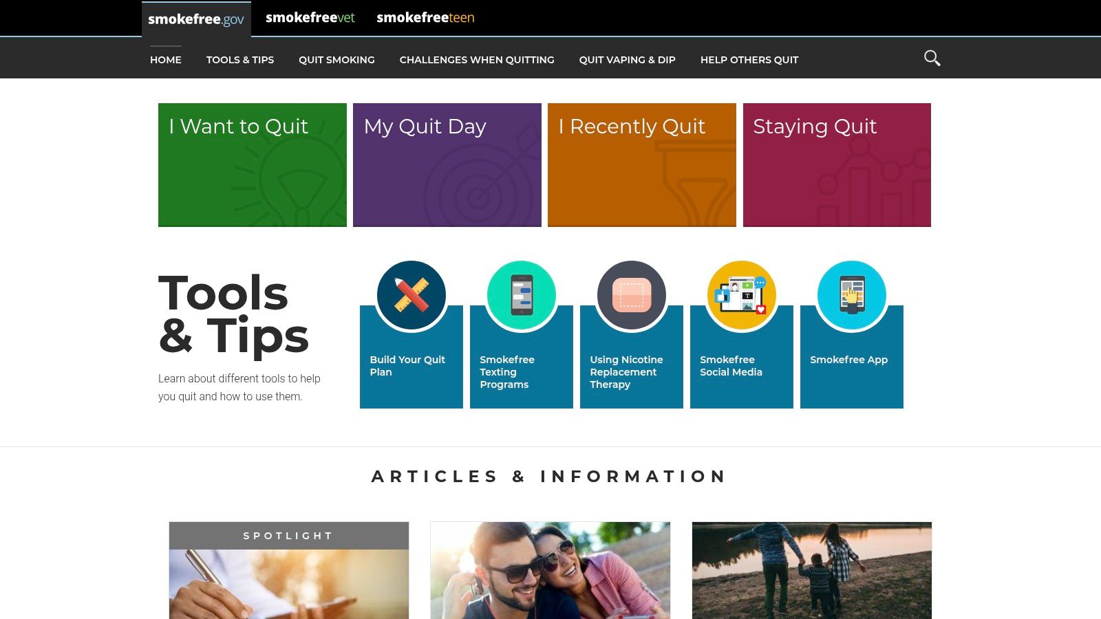 Smokefree.gov (National Cancer Institute)