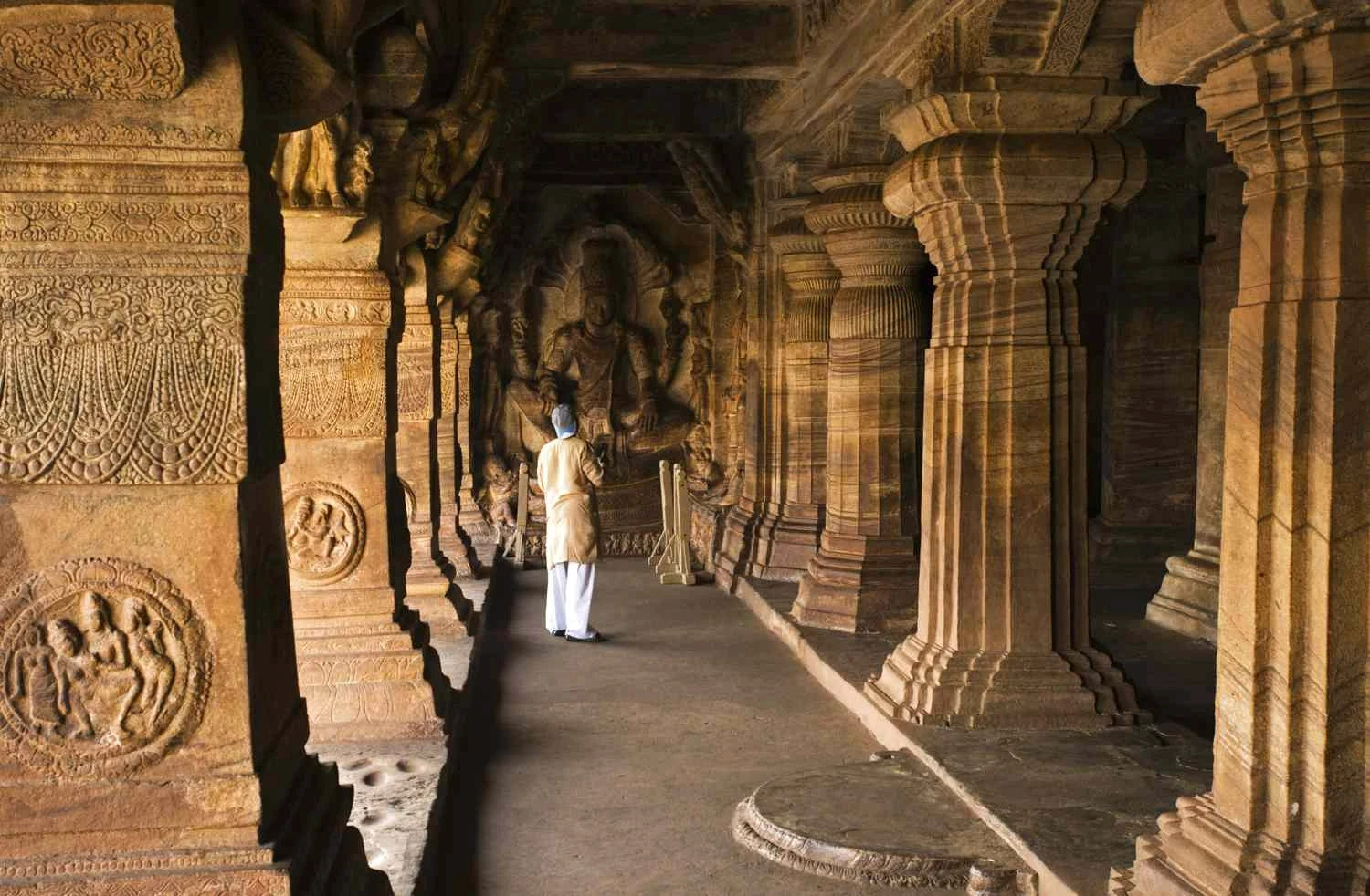 Ancient rock-cut temple architecture in India