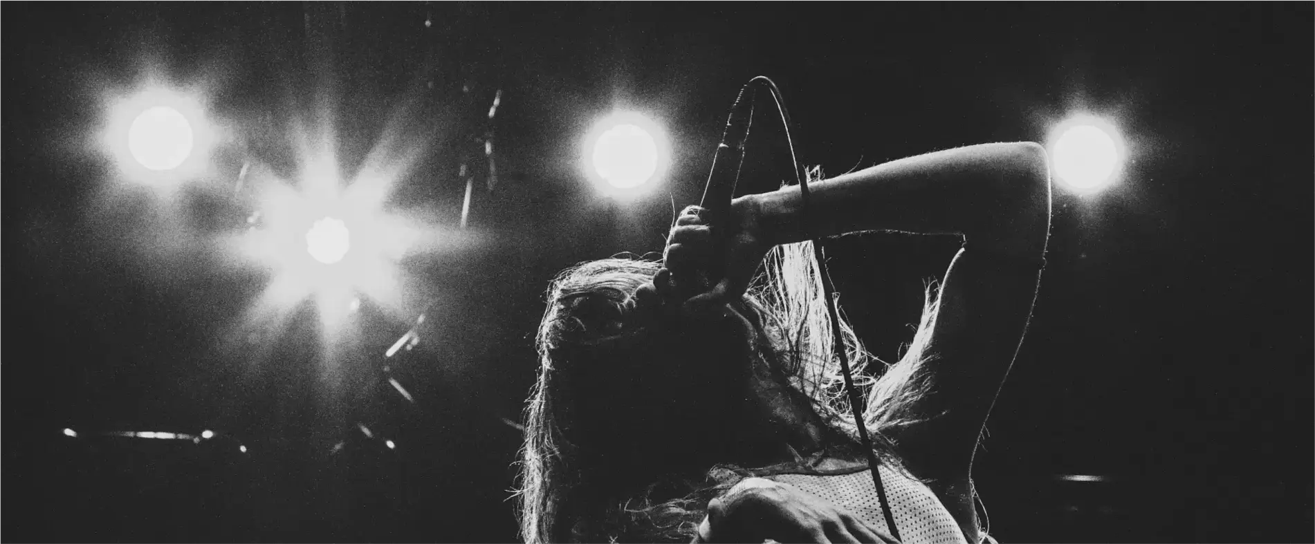 A female rockstar singer.