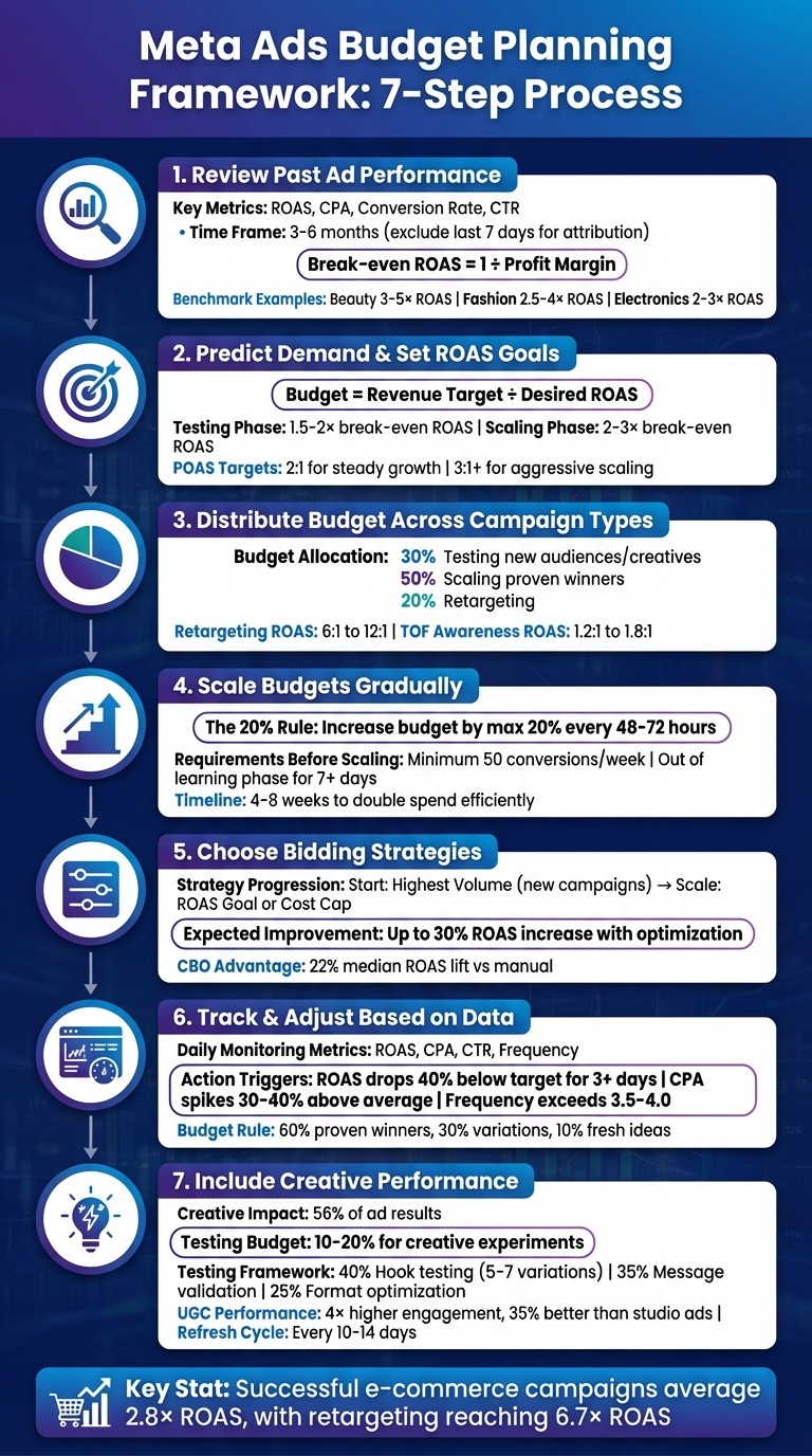 7-Step Meta Ads Budget Planning Framework for Long-Term ROAS