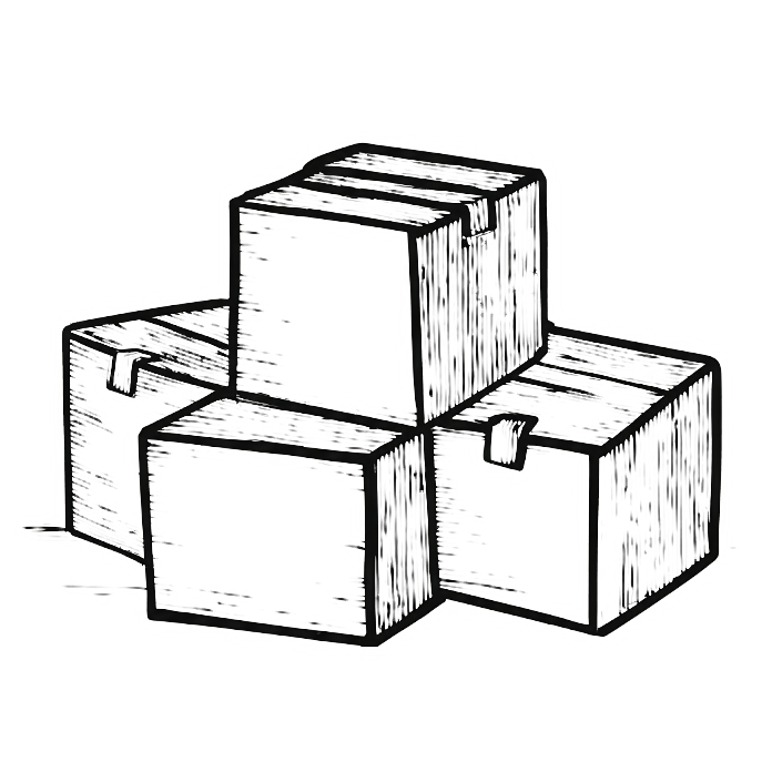 moving boxes drawing