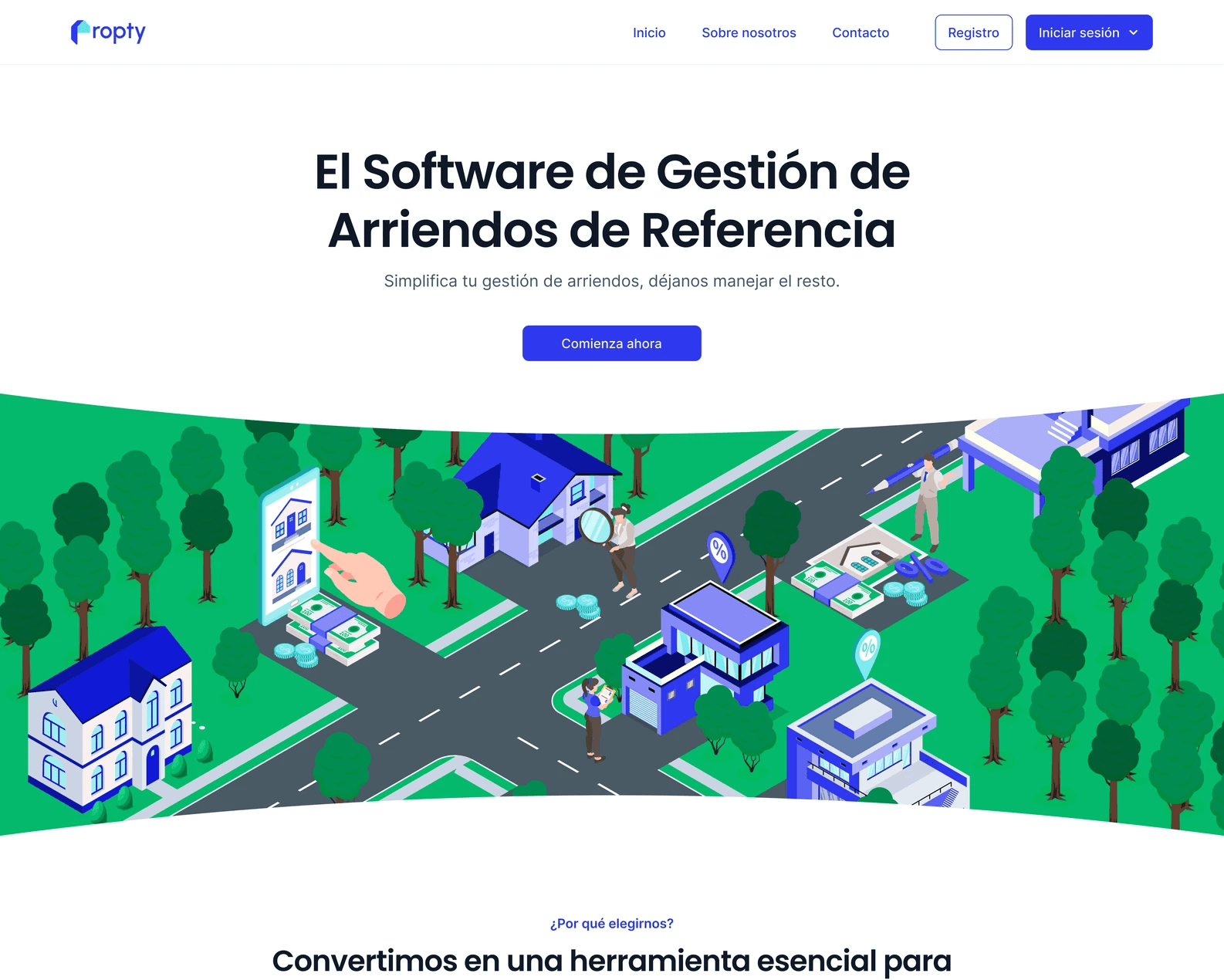 Diseño de landing page minimalista creada por Laura León