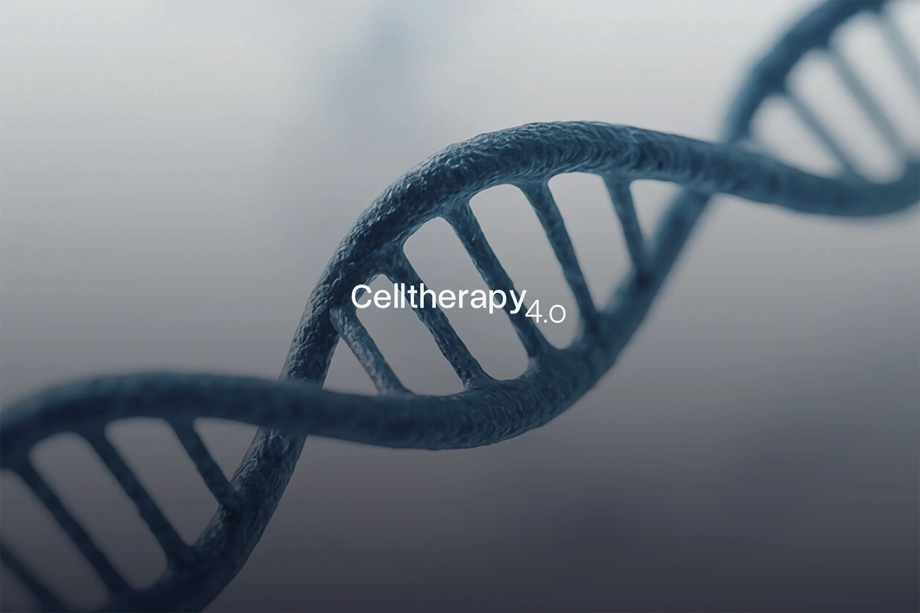 Ein Bild von einer Doopelhelix mit dem Logo von celltherapy4.0