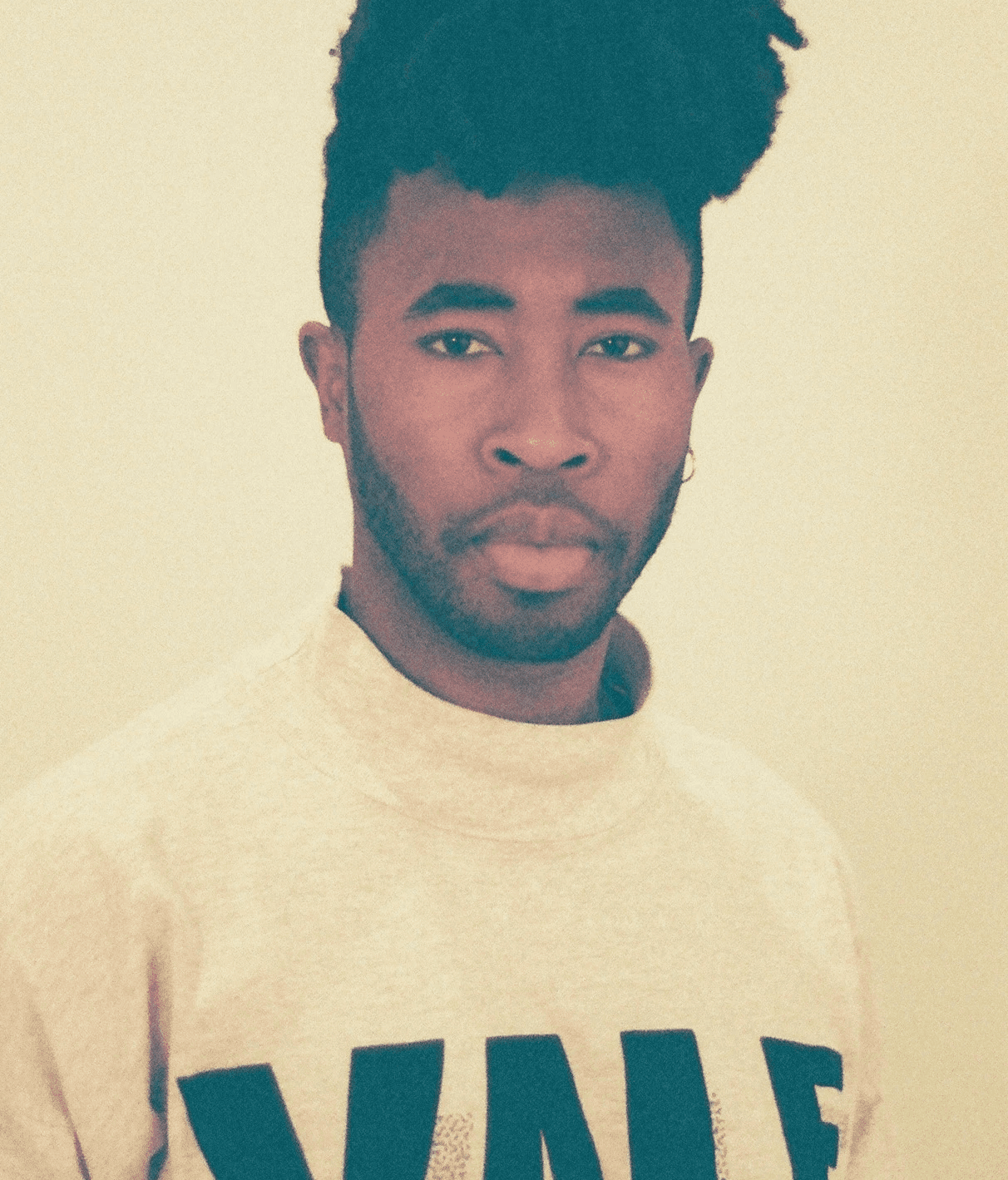 Portrait of man looking to the right